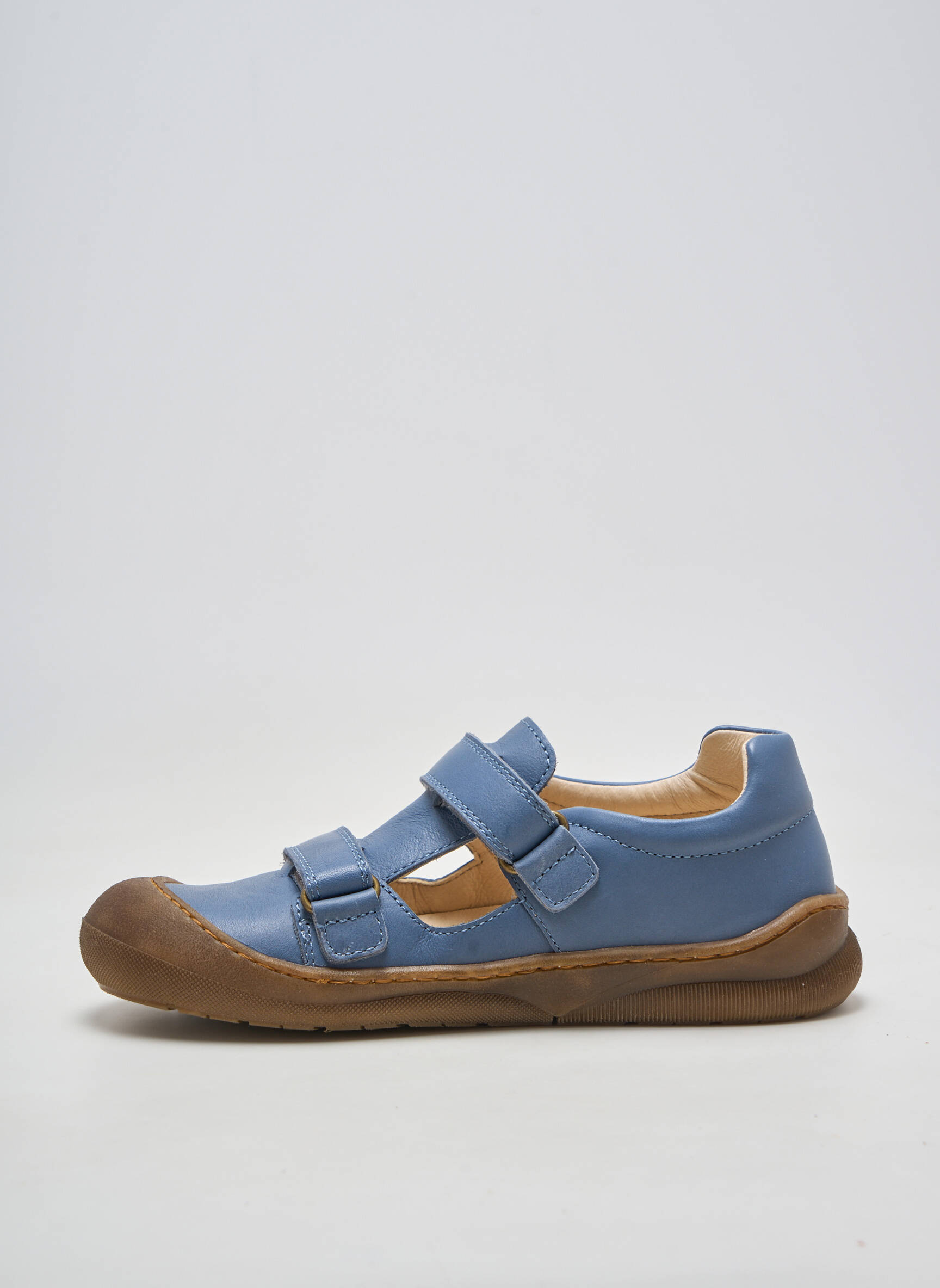 Adidași material neted vârf rotund albastru NATURINO băiat
