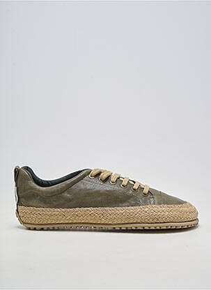 Adidași material neted vârf rotund verde ZAPATO FEROZ bărbat