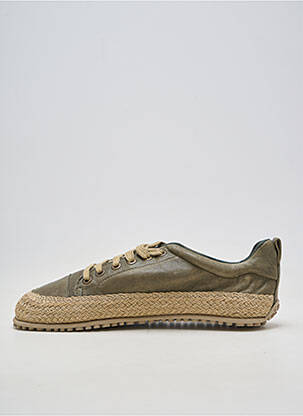 Adidași material neted vârf rotund verde ZAPATO FEROZ bărbat