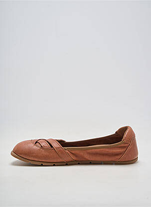 Balerine material neted toc plat până la 3 cm maro ZAPATO FEROZ femeie