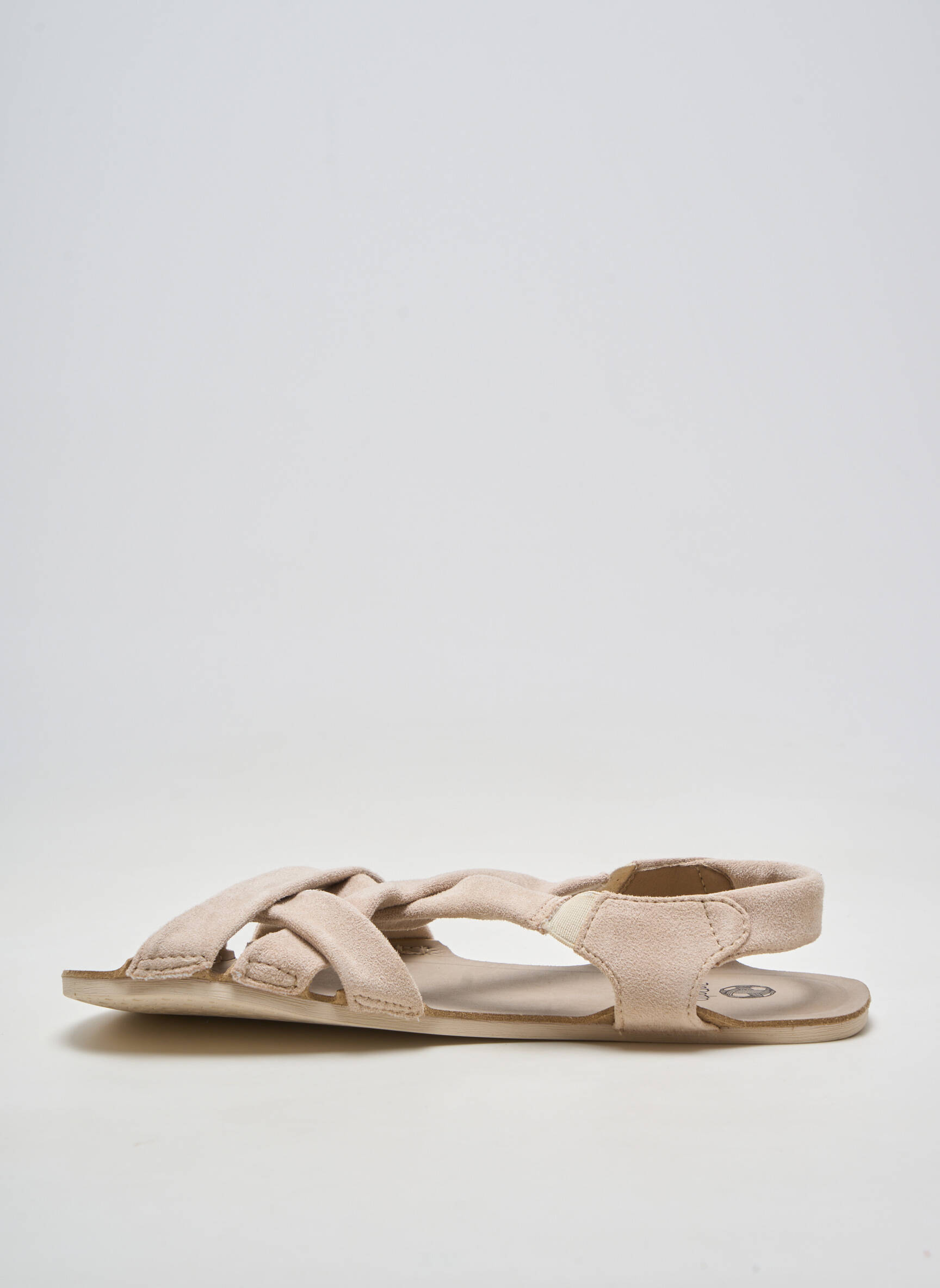 Sandale/pantofi decupați toc plat până la 3 cm bej ZAPATO FEROZ femeie