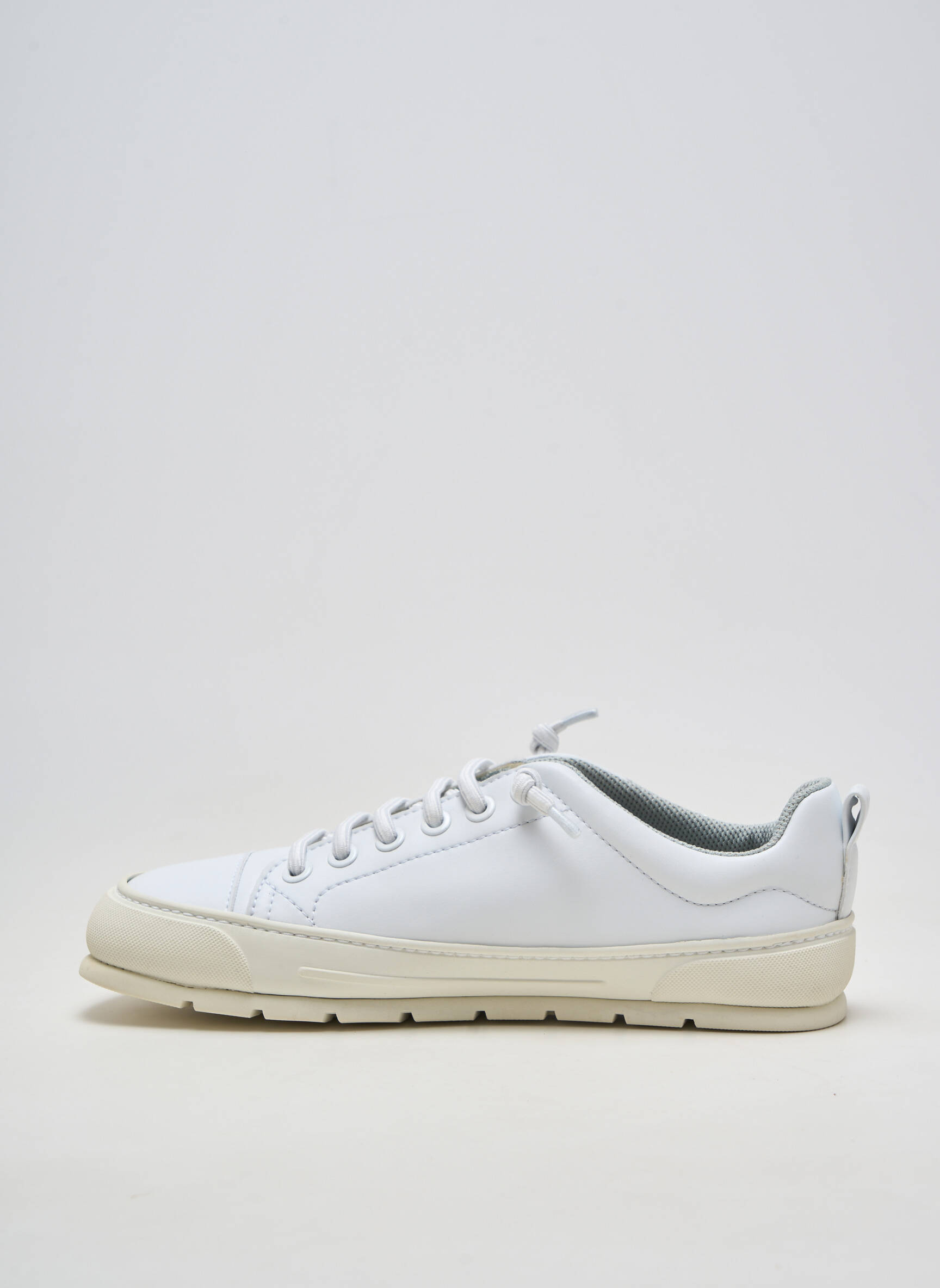 Adidași material neted vârf rotund alb ZAPATO FEROZ bărbat