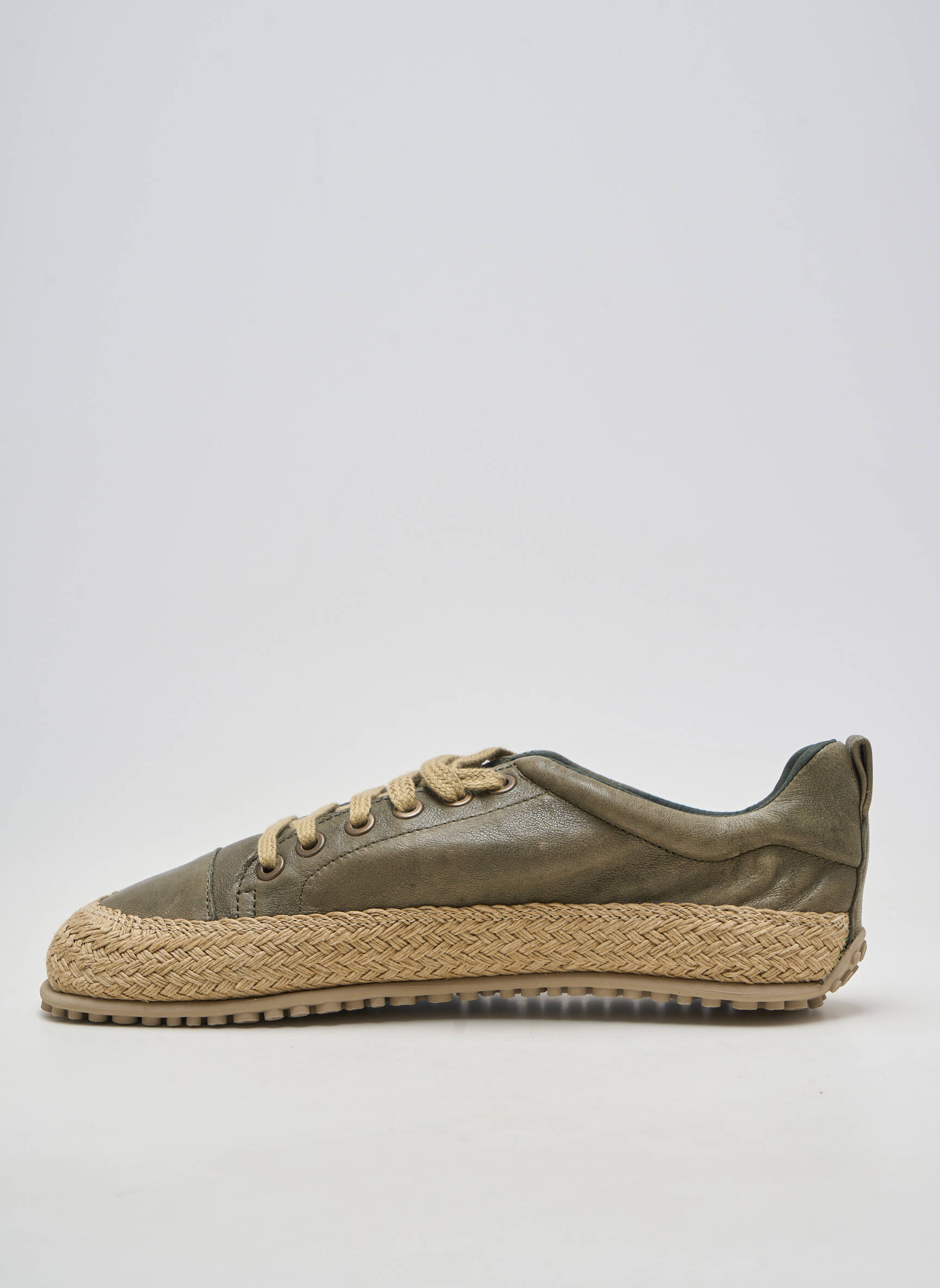 Adidași material neted vârf rotund verde ZAPATO FEROZ bărbat