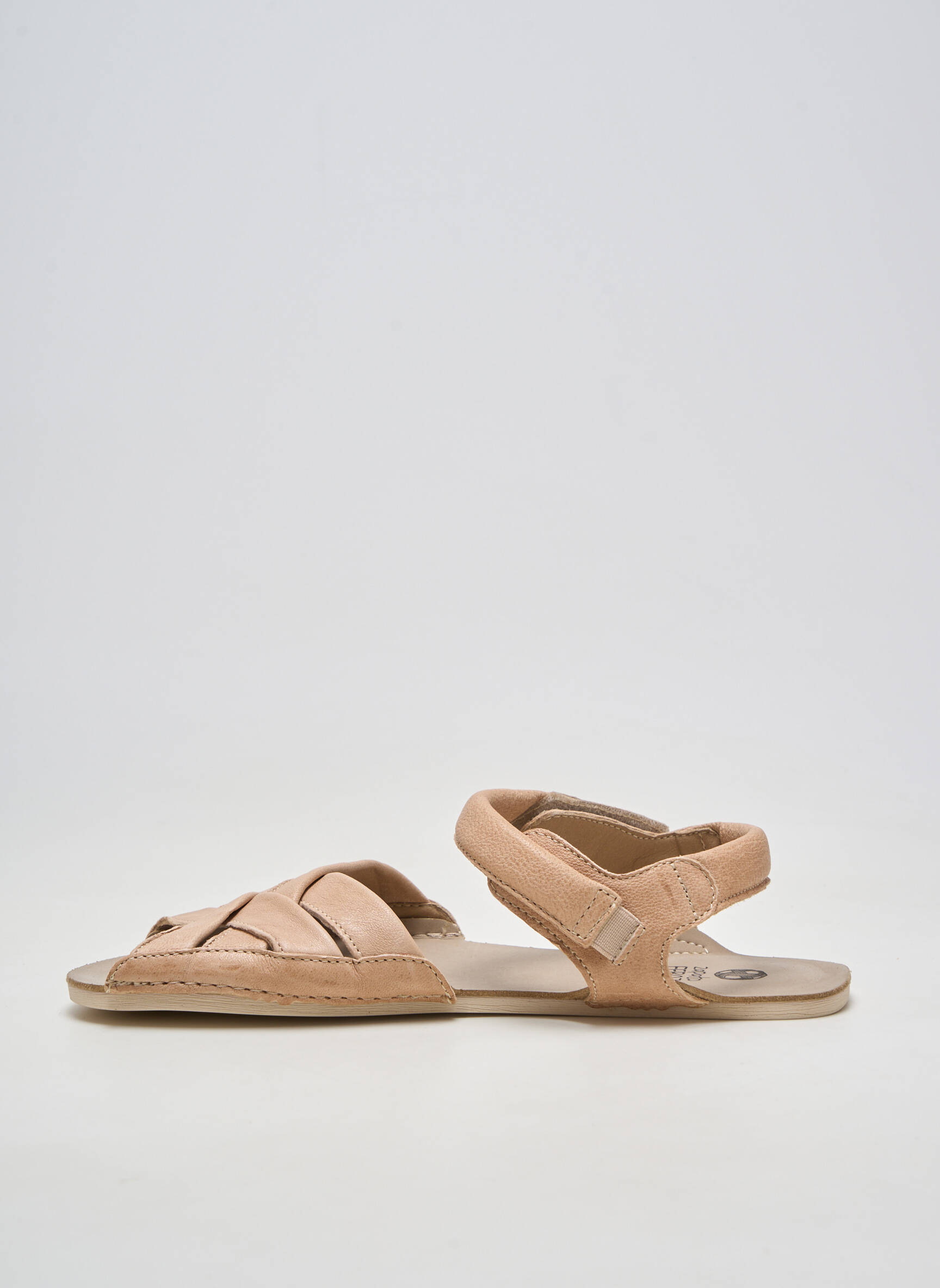 Sandale/pantofi decupați material neted toc plat până la 3 cm roz ZAPATO FEROZ femeie