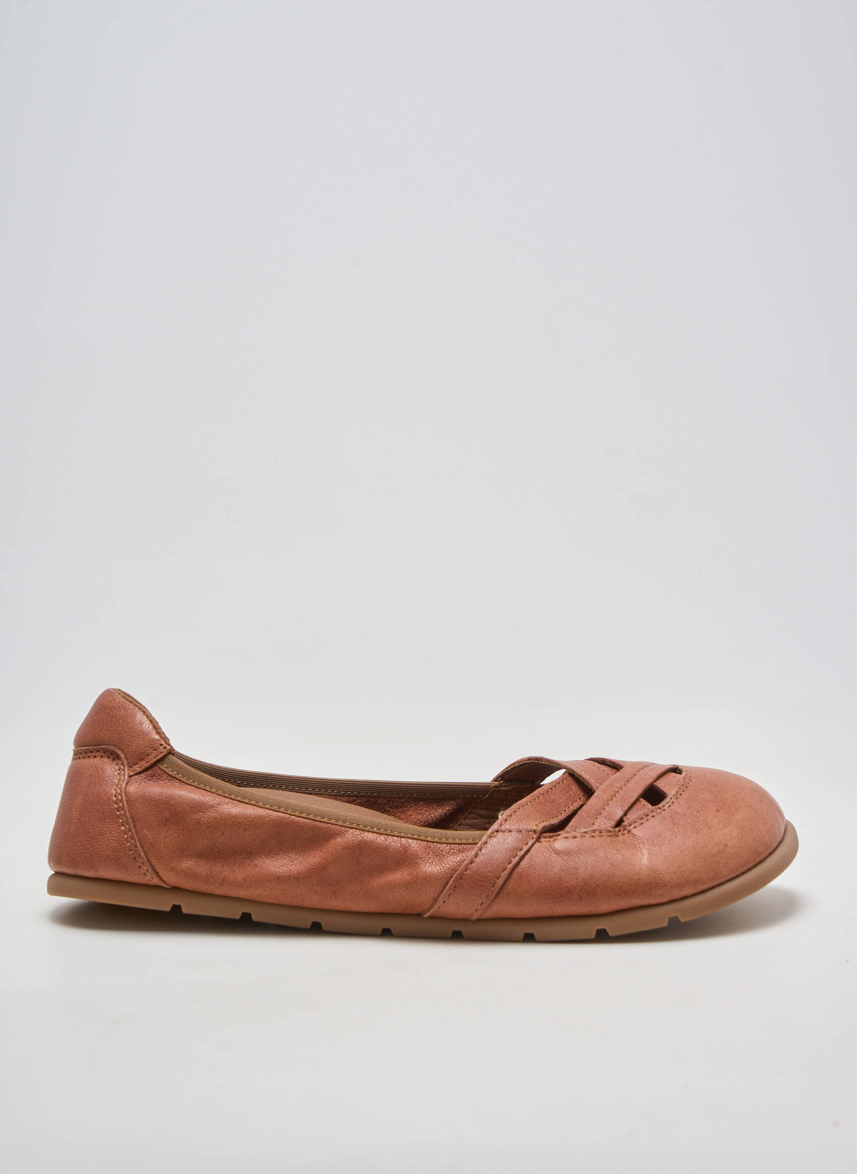 Balerine material neted toc plat până la 3 cm maro ZAPATO FEROZ femeie