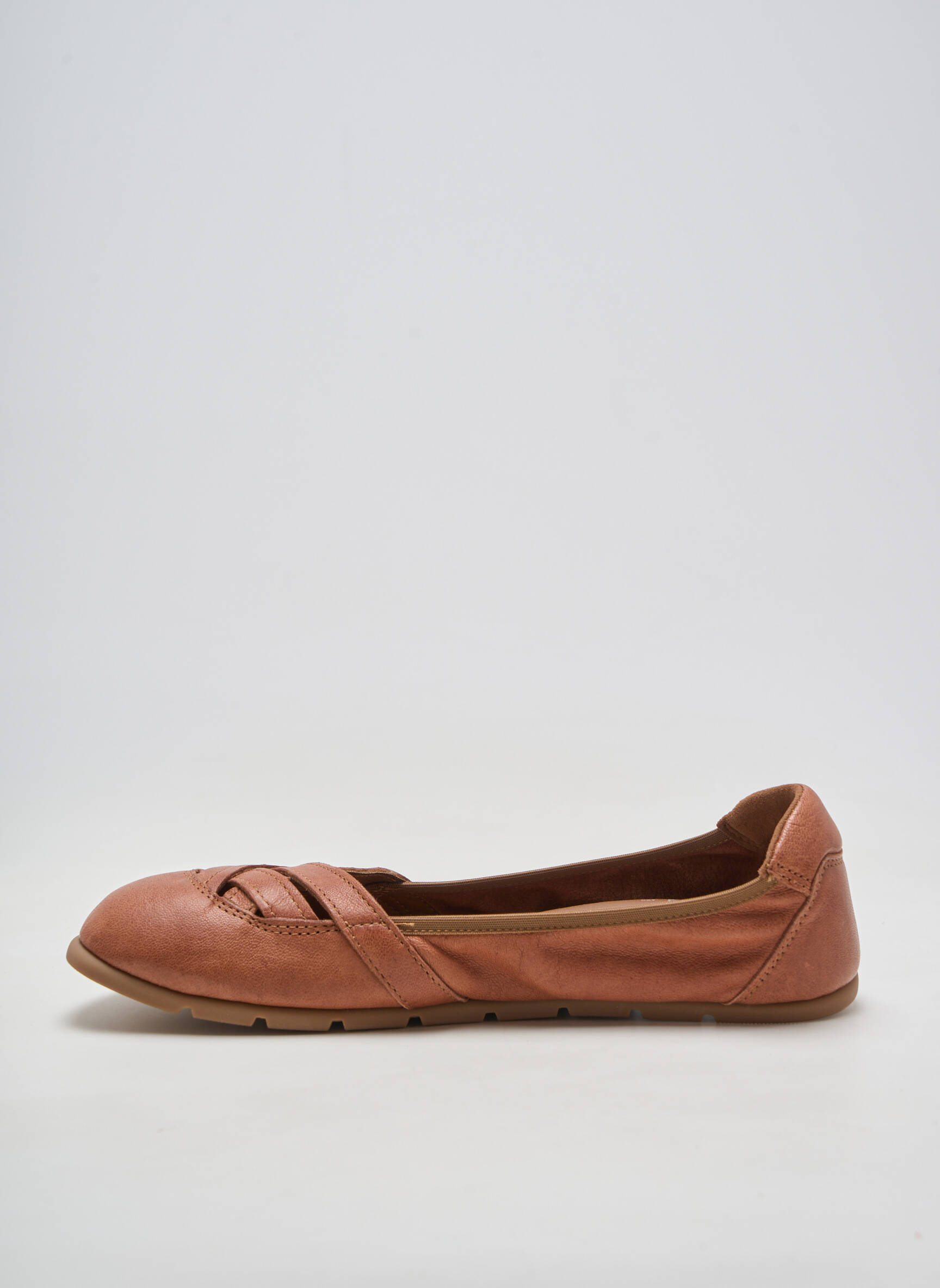 Balerine material neted toc plat până la 3 cm maro ZAPATO FEROZ femeie