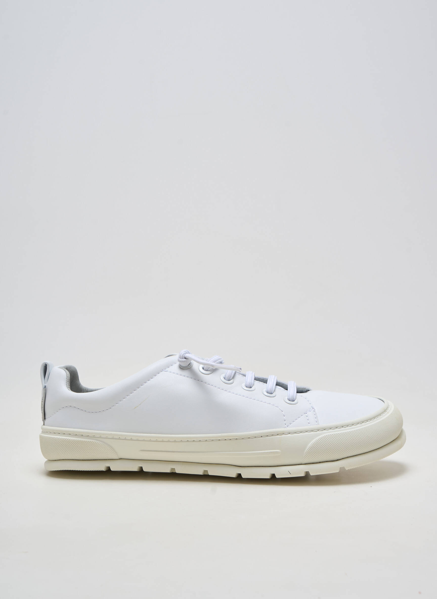 Adidași material neted vârf rotund alb ZAPATO FEROZ bărbat