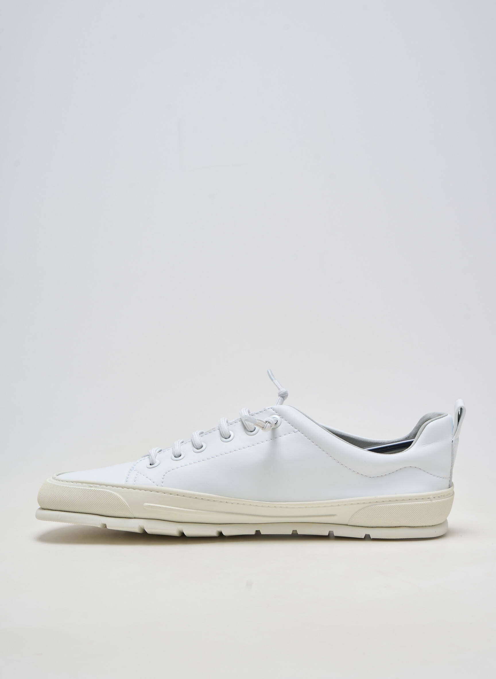 Adidași material neted vârf rotund alb ZAPATO FEROZ bărbat