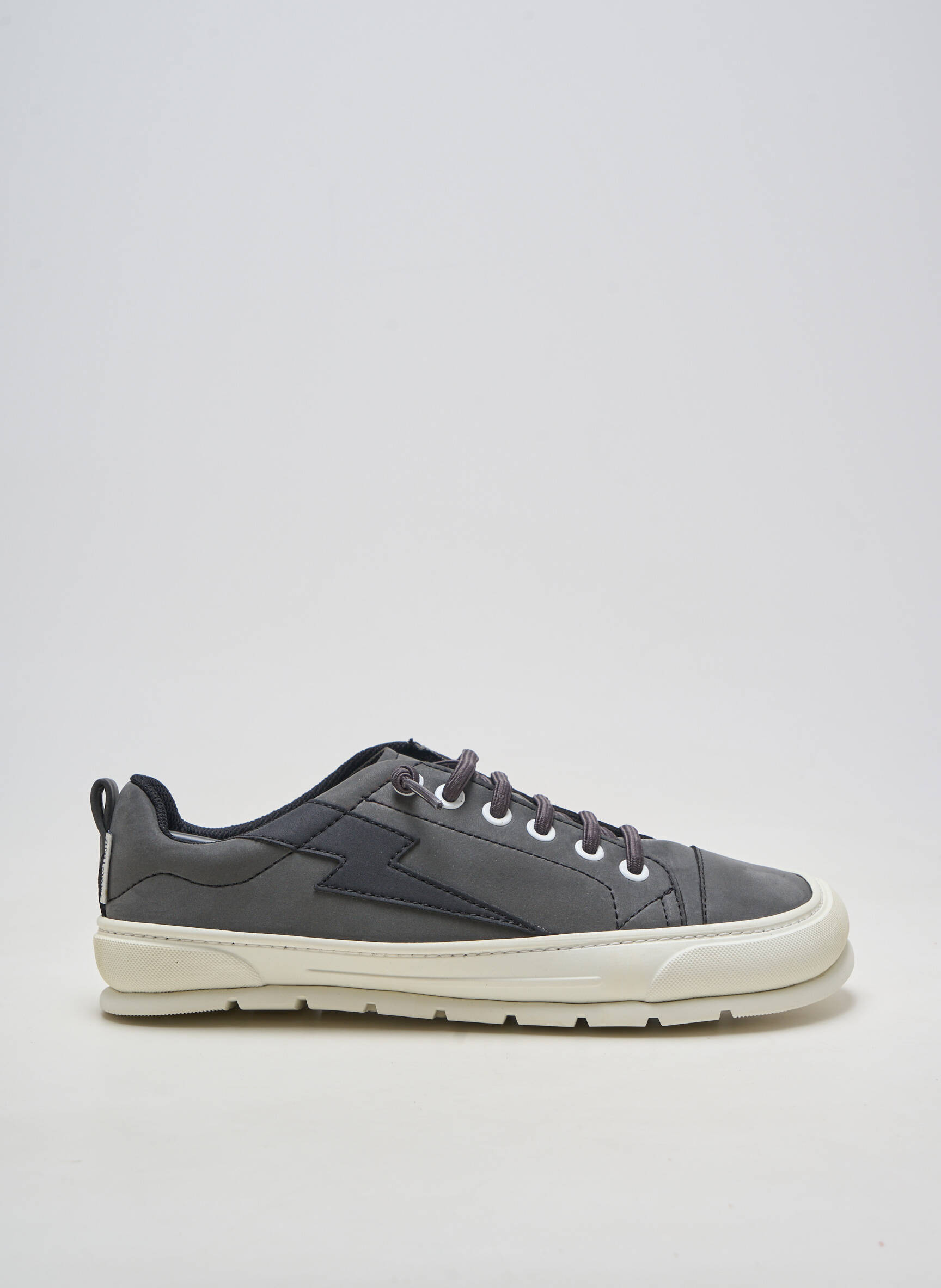 Adidași material neted vârf rotund gri ZAPATO FEROZ bărbat