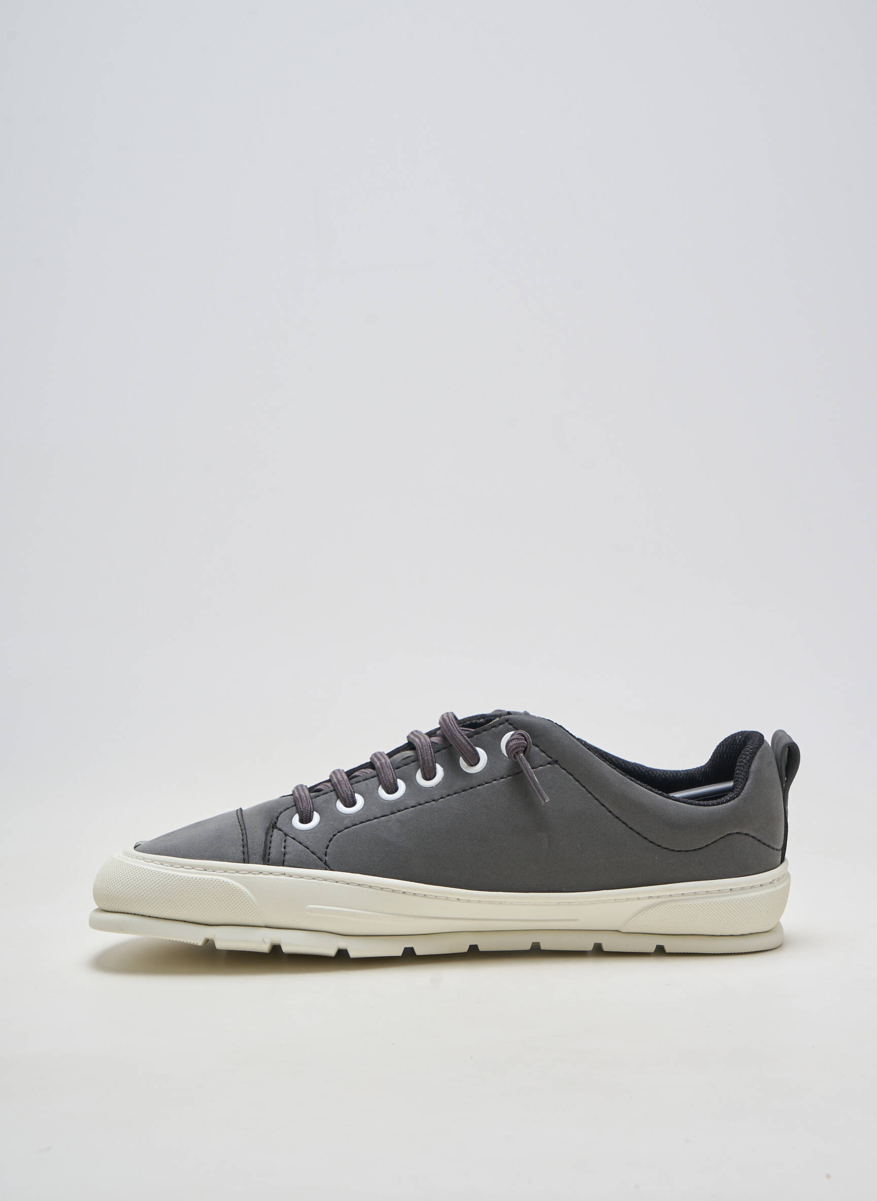 Adidași material neted vârf rotund gri ZAPATO FEROZ bărbat