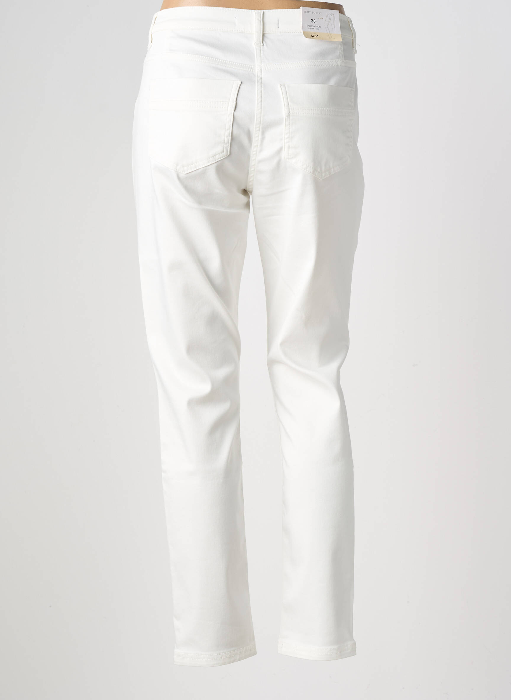 Pantalon slim elasticitate mărime normală alb BETTY BARCLAY femeie