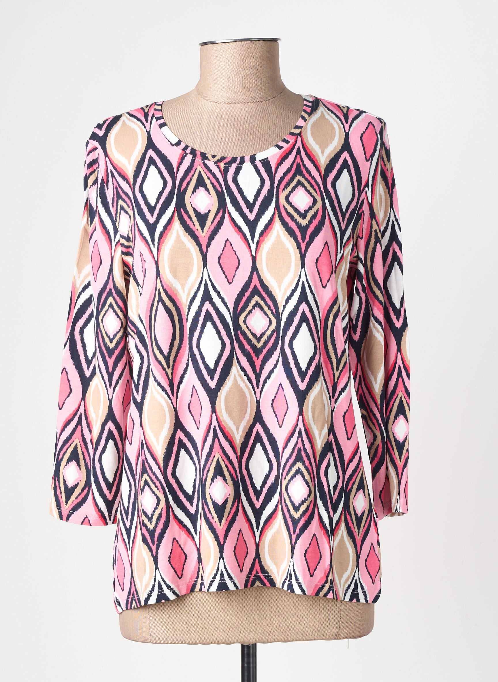 Tricou mâneci 3/4 mâneci 3/4 roz BETTY BARCLAY femeie