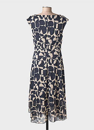 Rochie midi croială fluidă mâneci scurte albastru BETTY & CO femeie