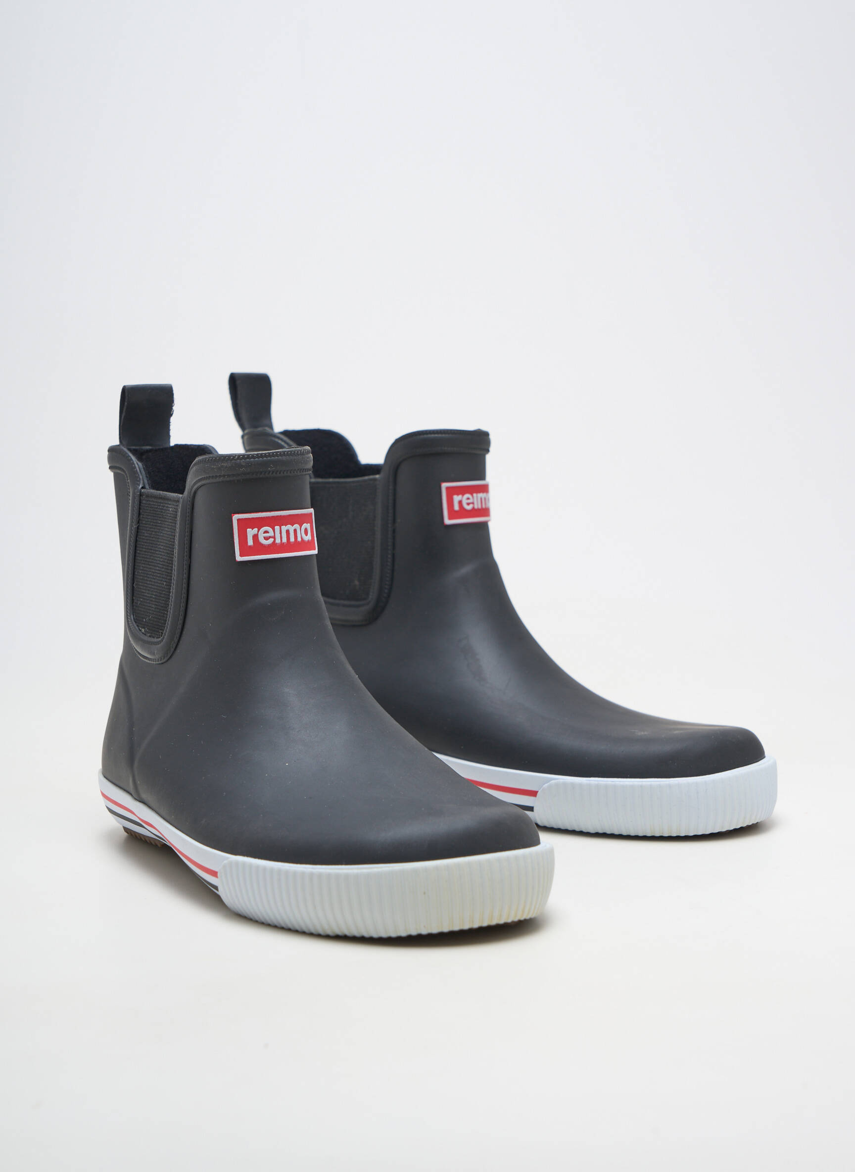 Botine/ghete material neted vârf rotund negru REIMA copil