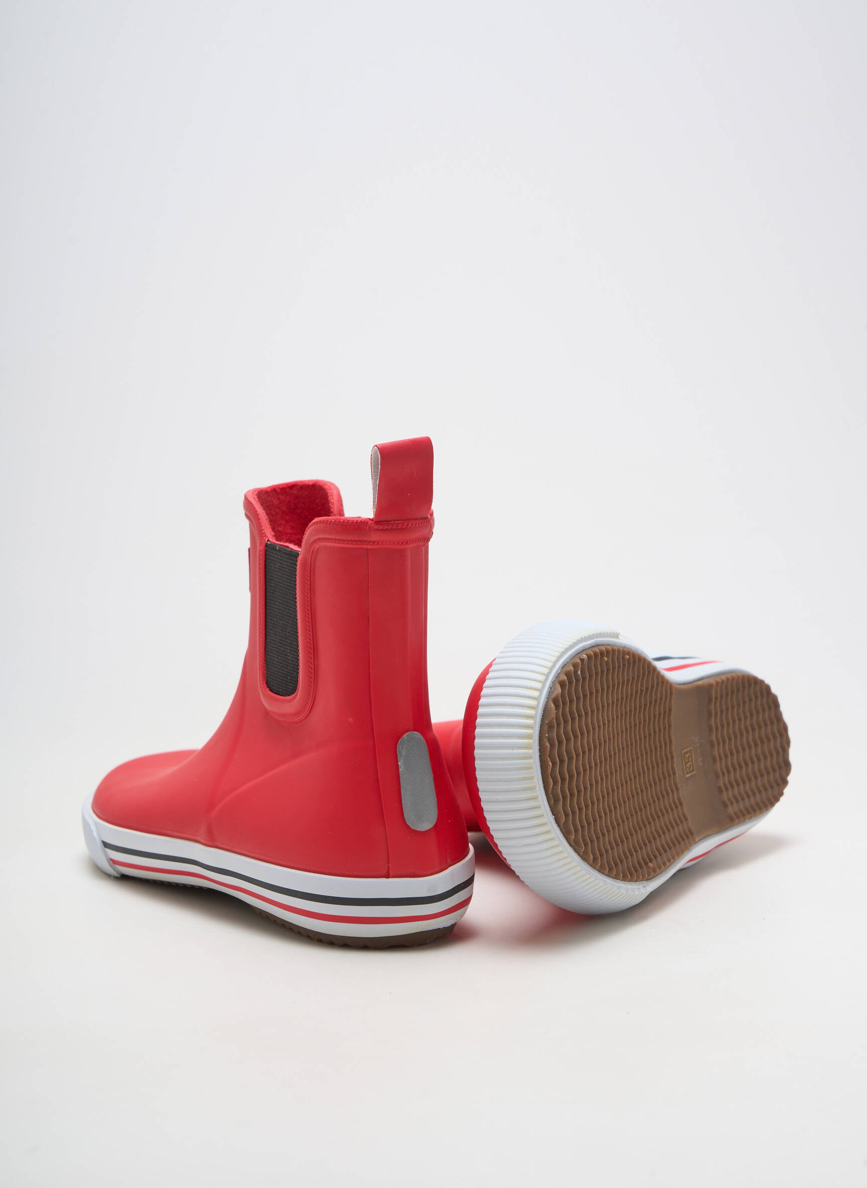 Botine/ghete material neted vârf rotund roșu REIMA copil