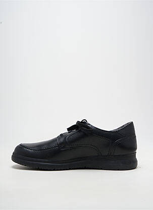 Adidași material neted vârf rotund negru MEPHISTO bărbat