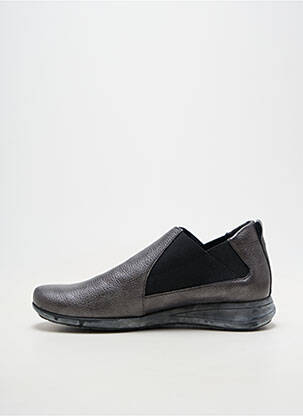 Mocasini material neted toc plat până la 3 cm argintiu MEPHISTO femeie