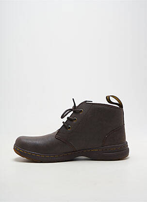 Botine/ghete material neted vârf rotund maro DR MARTENS bărbat