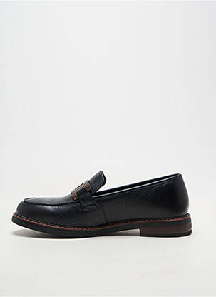 Mocasini material neted toc plat până la 3 cm negru ARA femeie