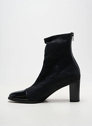 Botine/ghete material neted toc de 7 la 9 cm negru FUGITIVE femeie