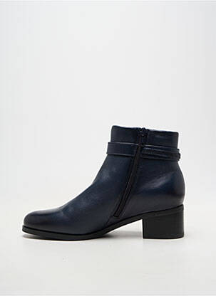 Botine/ghete material neted toc de 4 la 6 cm albastru FUGITIVE femeie