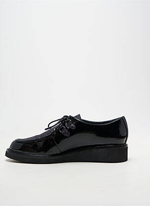 Derby-uri material neted toc plat până la 3 cm negru FUGITIVE femeie