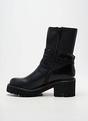 Botine/ghete material neted toc de 4 la 6 cm negru MAM'ZELLE femeie