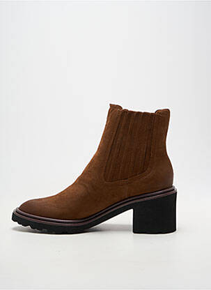 Botine/ghete vârf rotund toc de 7 la 9 cm maro MAM'ZELLE femeie