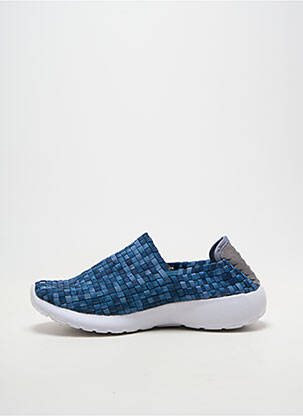 Adidași vârf rotund toc plat până la 3 cm albastru ROCK SPRING femeie