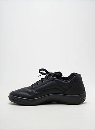 Adidași material neted vârf rotund negru TBS bărbat