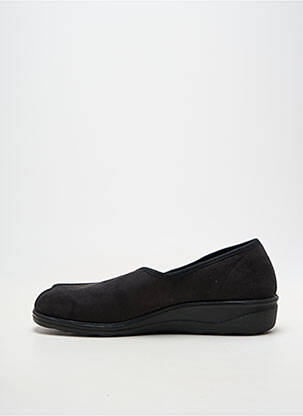 Papuci/pantofi de casă material neted vârf rotund negru ROMIKA bărbat