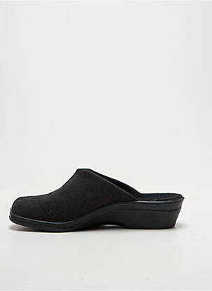 Papuci/pantofi de casă semi compensat toc de 4 la 6 cm negru ROMIKA femeie