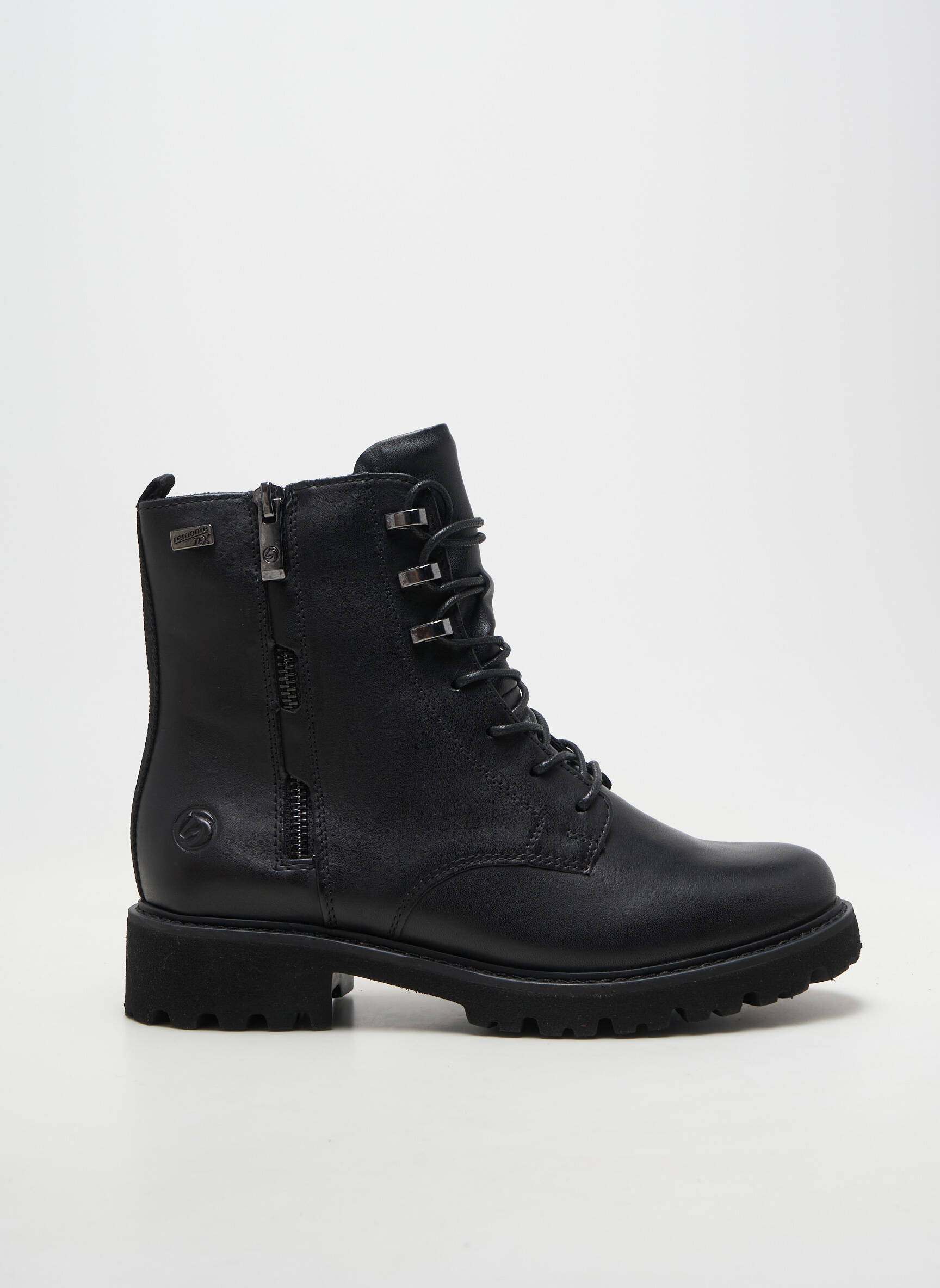 Botine/ghete material neted toc de 4 la 6 cm negru REMONTE femeie
