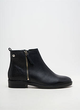 Botine/ghete material neted toc plat până la 3 cm negru TBS femeie
