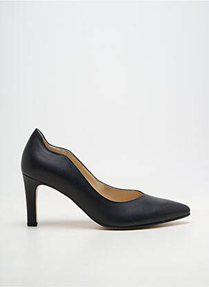 Pantofi cu toc material neted toc de 7 la 9 cm negru GABOR femeie
