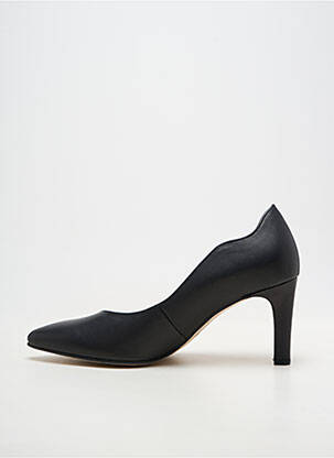 Pantofi cu toc material neted toc de 7 la 9 cm negru GABOR femeie