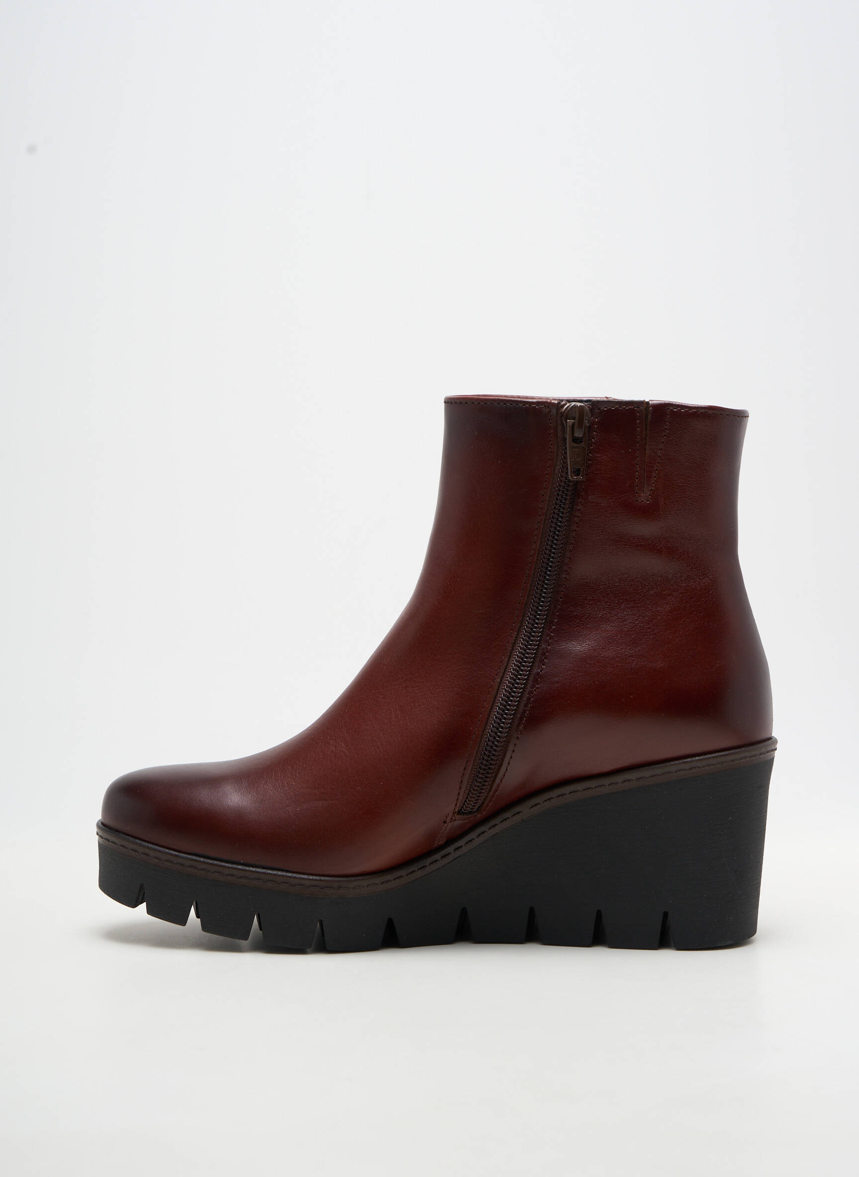Botine/ghete material neted toc de 7 la 9 cm maro GABOR femeie