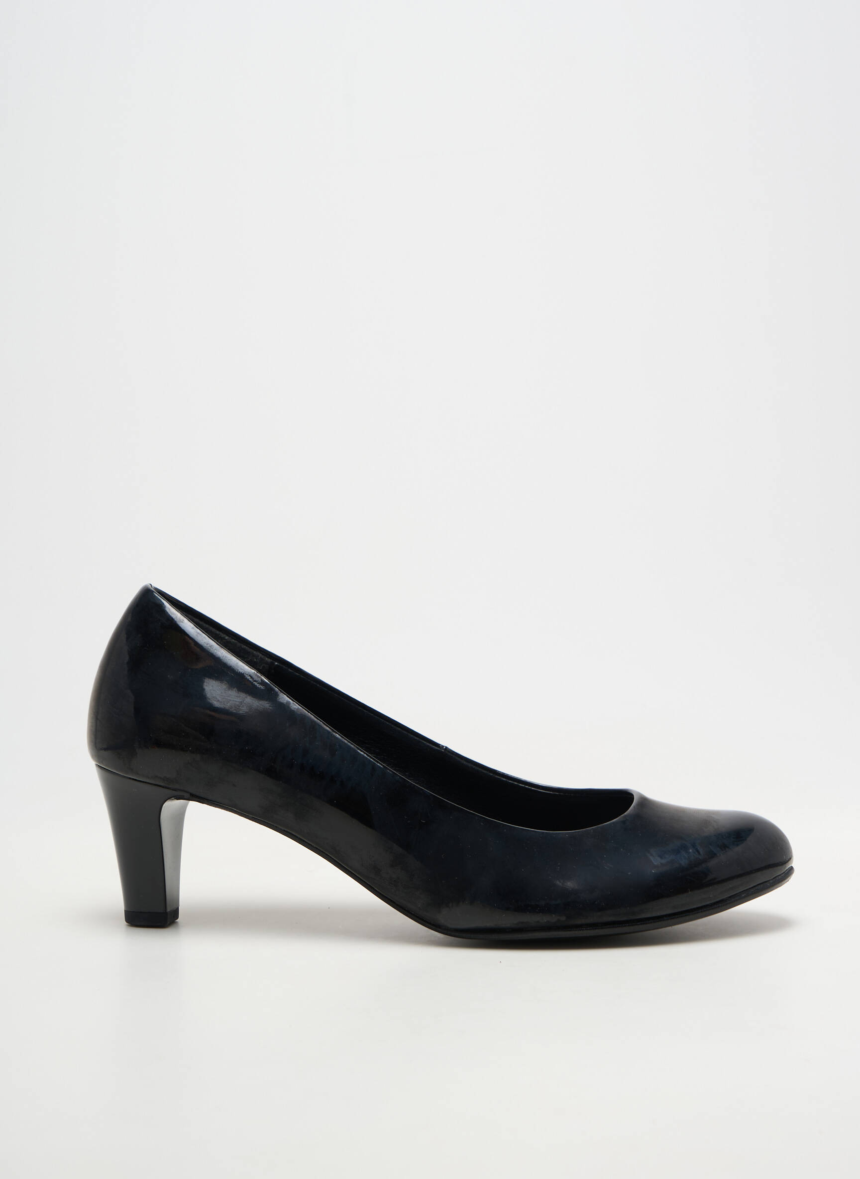 Pantofi cu toc țesătură lăcuită toc de 4 la 6 cm negru GABOR femeie