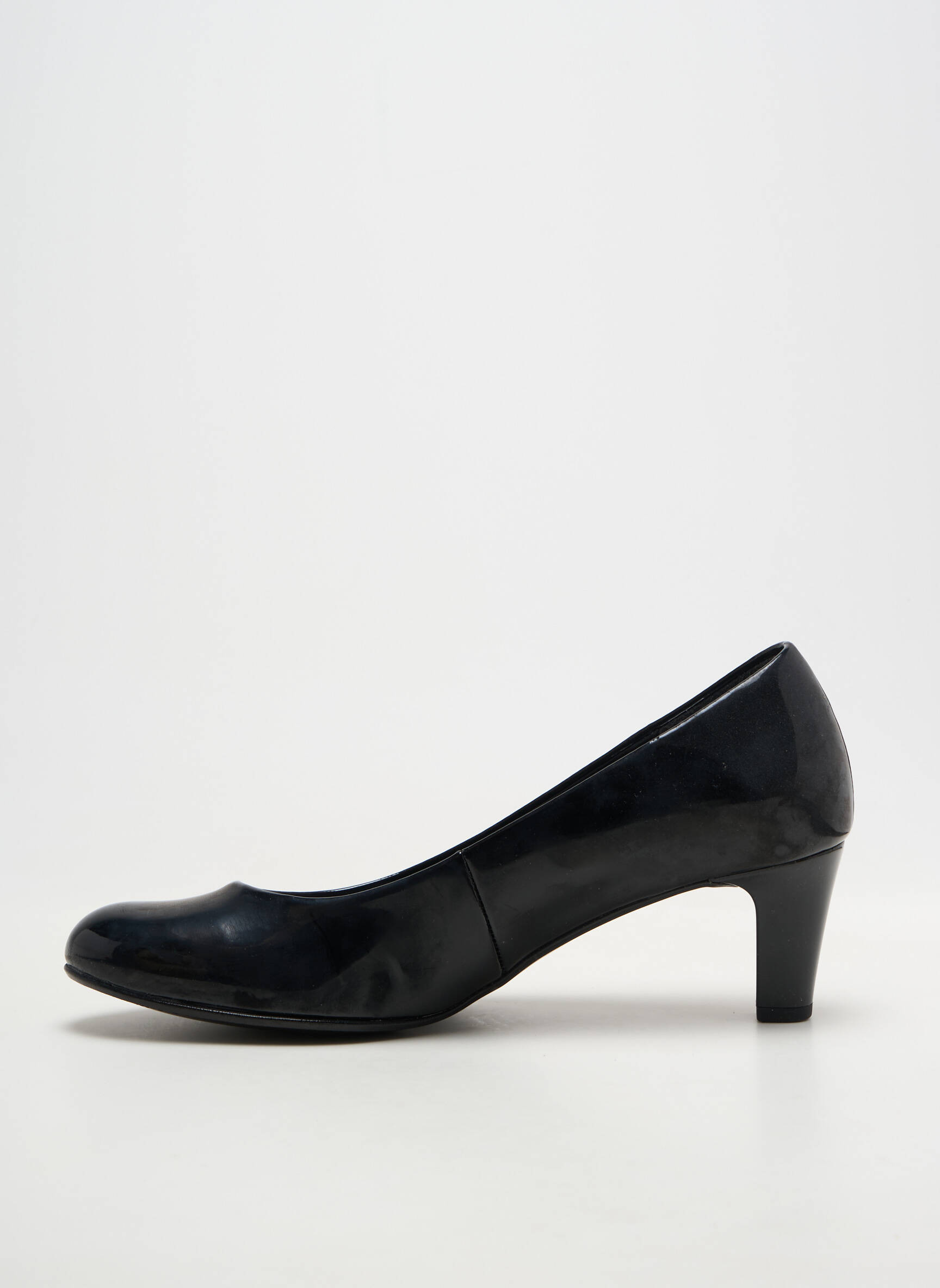 Pantofi cu toc țesătură lăcuită toc de 4 la 6 cm negru GABOR femeie