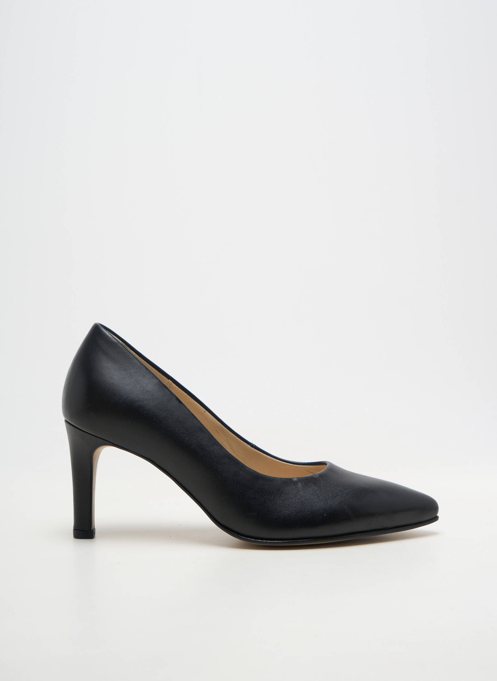 Pantofi cu toc material neted toc de 7 la 9 cm negru GABOR femeie