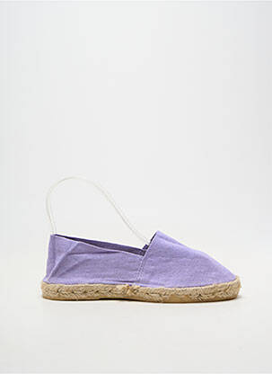 Espadrile vârf rotund toc plat până la 3 cm violet LA MAISON DE L'ESPADRILLE femeie