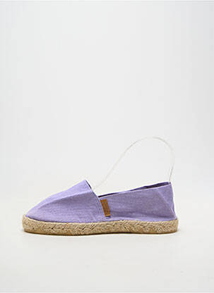Espadrile vârf rotund toc plat până la 3 cm violet LA MAISON DE L'ESPADRILLE femeie