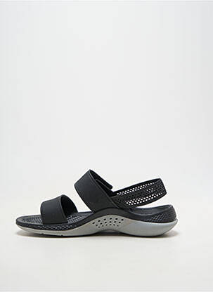 Sandale/pantofi decupați toc plat până la 3 cm negru CROCS femeie