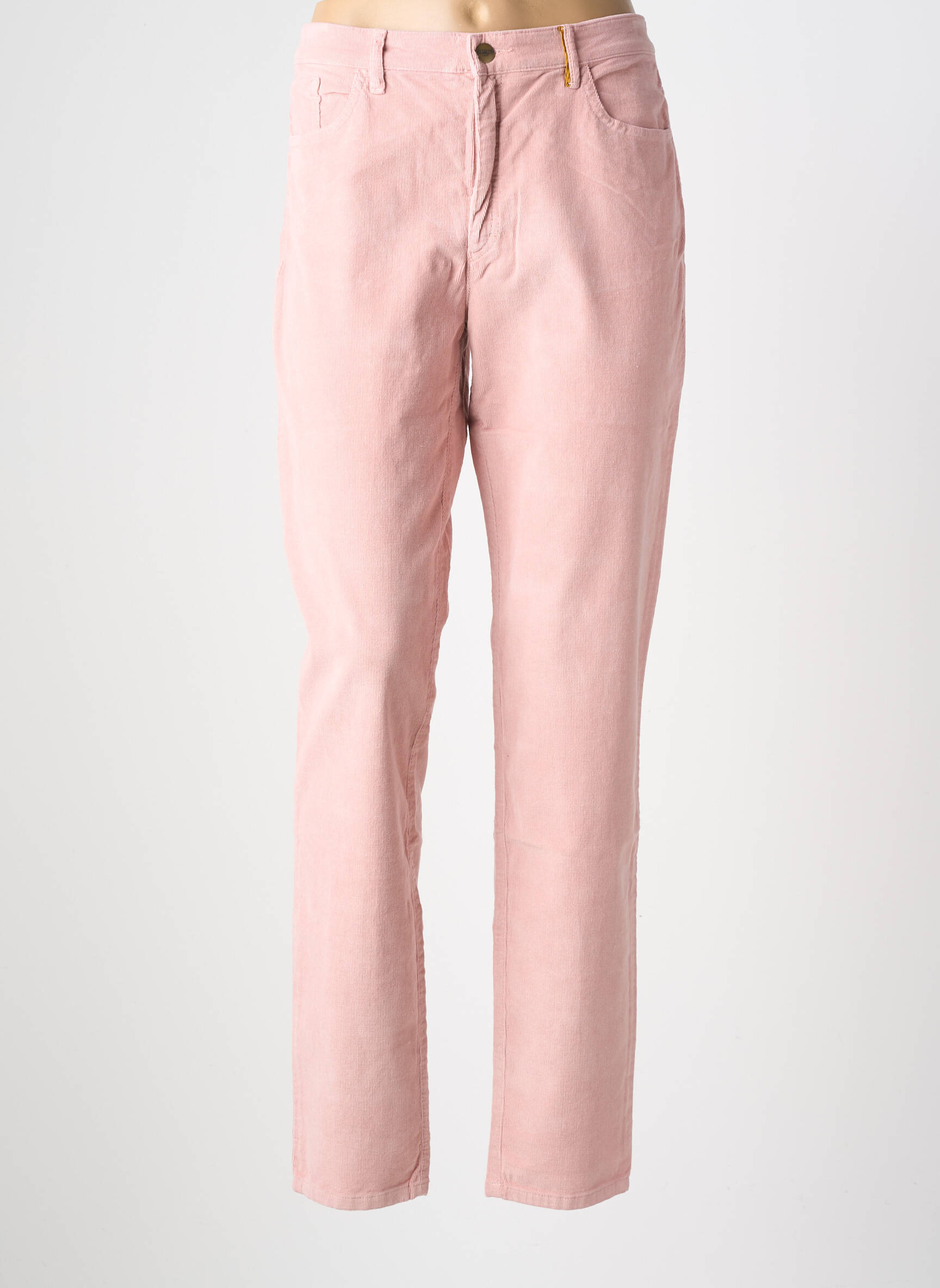 Pantalon slim elasticitate mărime normală roz COUTURIST femeie