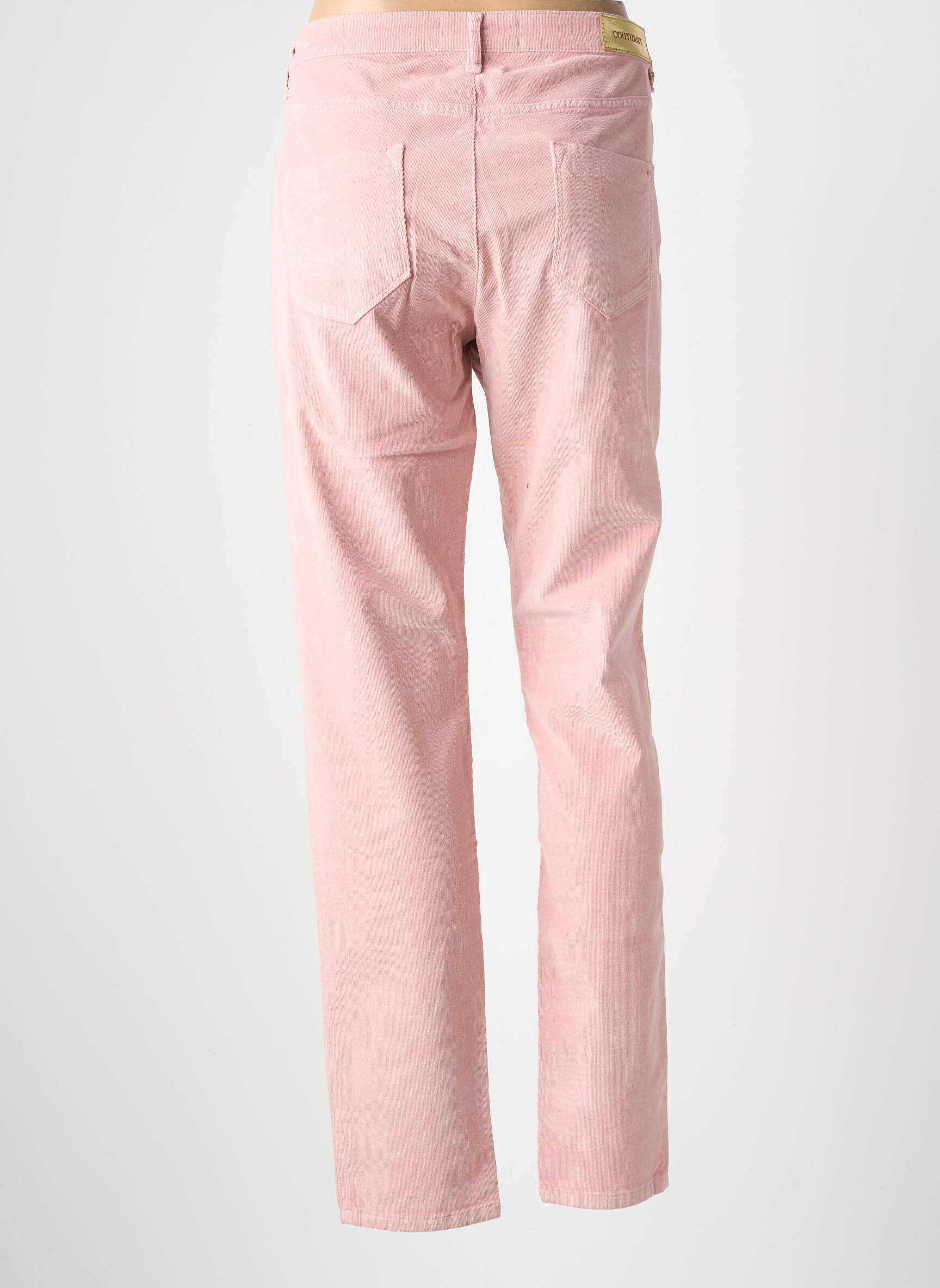 Pantalon slim elasticitate mărime normală roz COUTURIST femeie