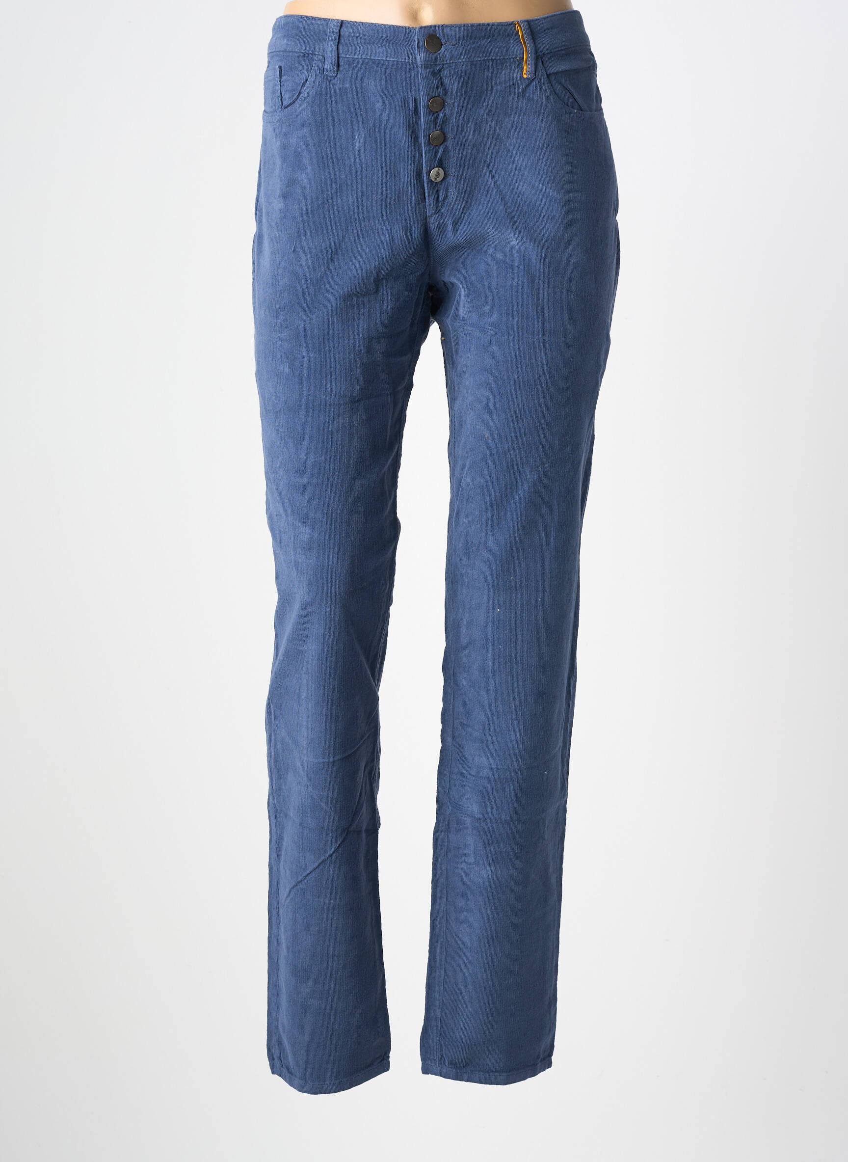 Pantalon slim elasticitate mărime normală albastru COUTURIST femeie