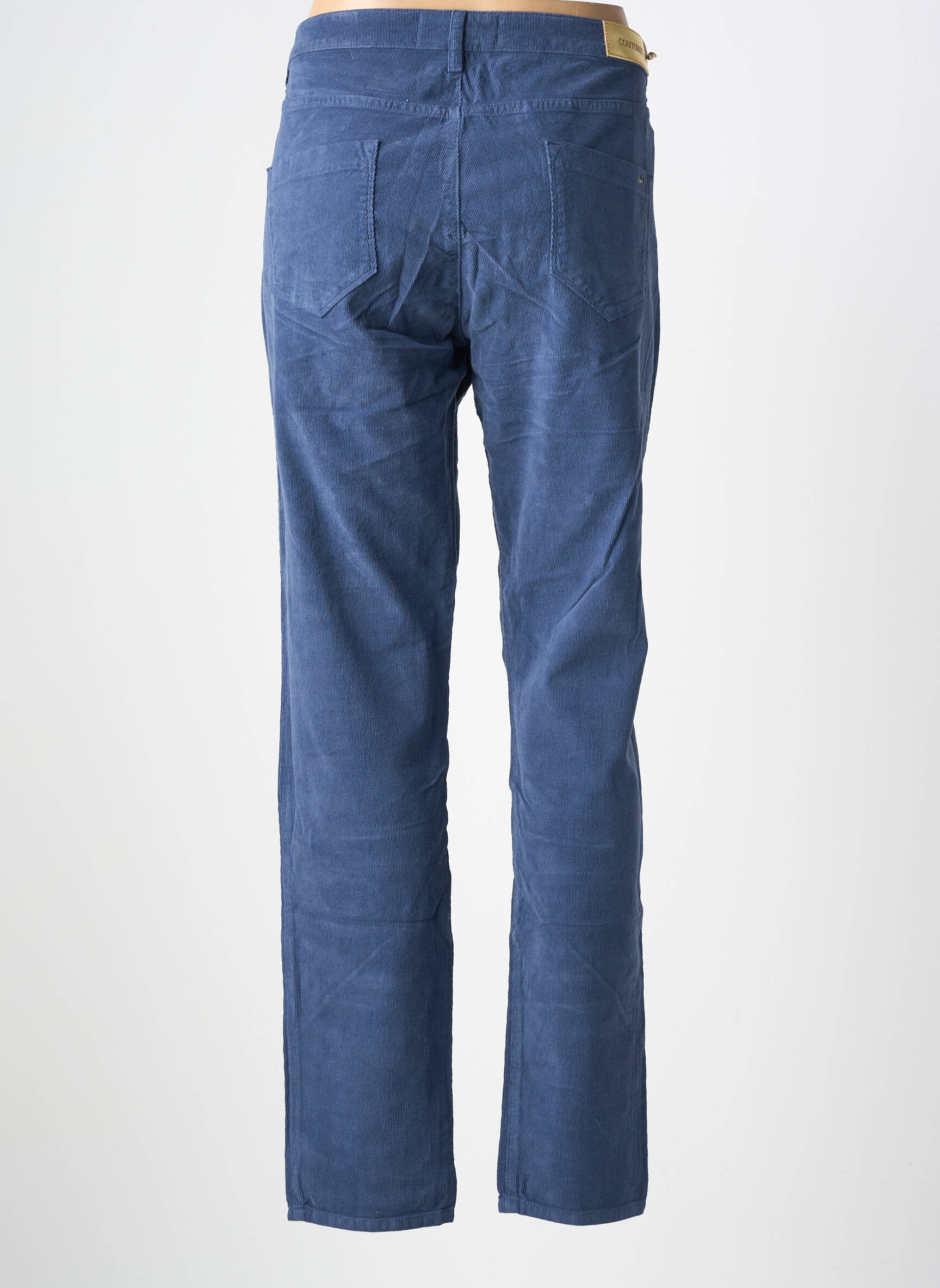 Pantalon slim elasticitate mărime normală albastru COUTURIST femeie