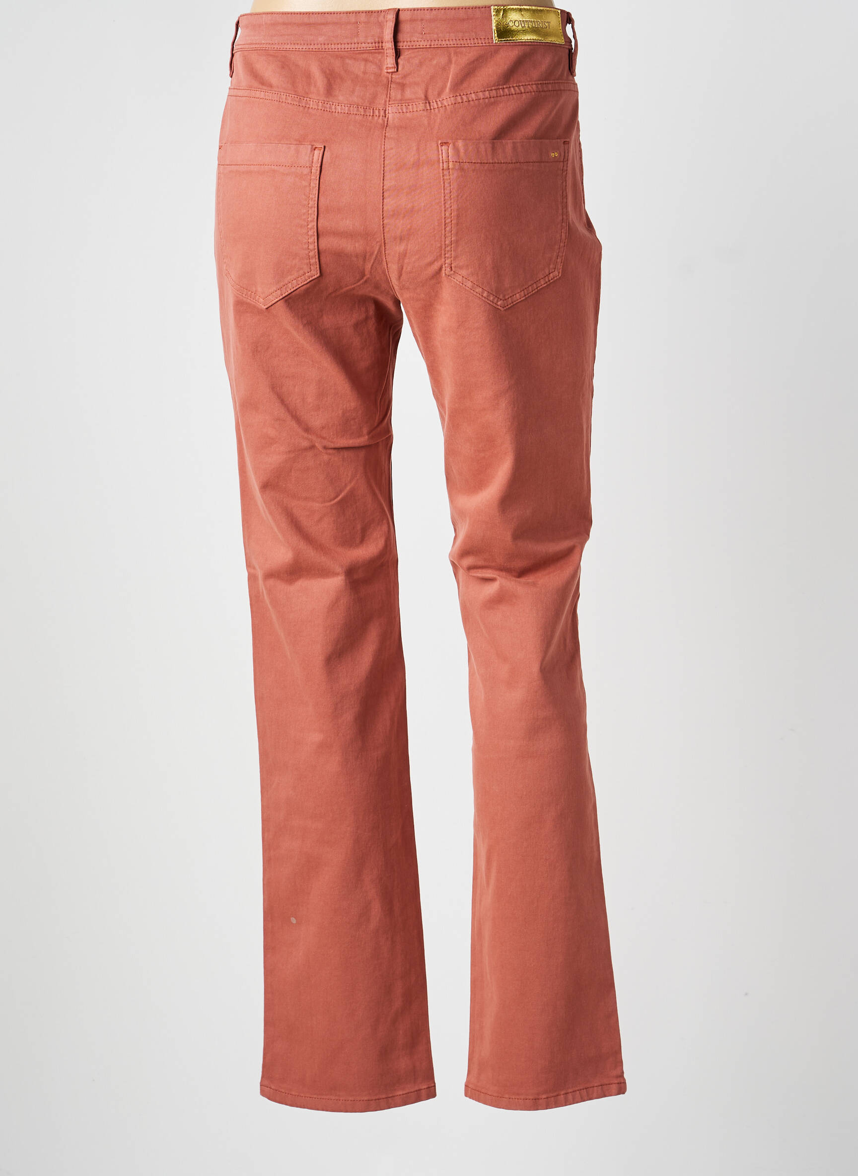 Pantalon slim buzunare roz COUTURIST femeie