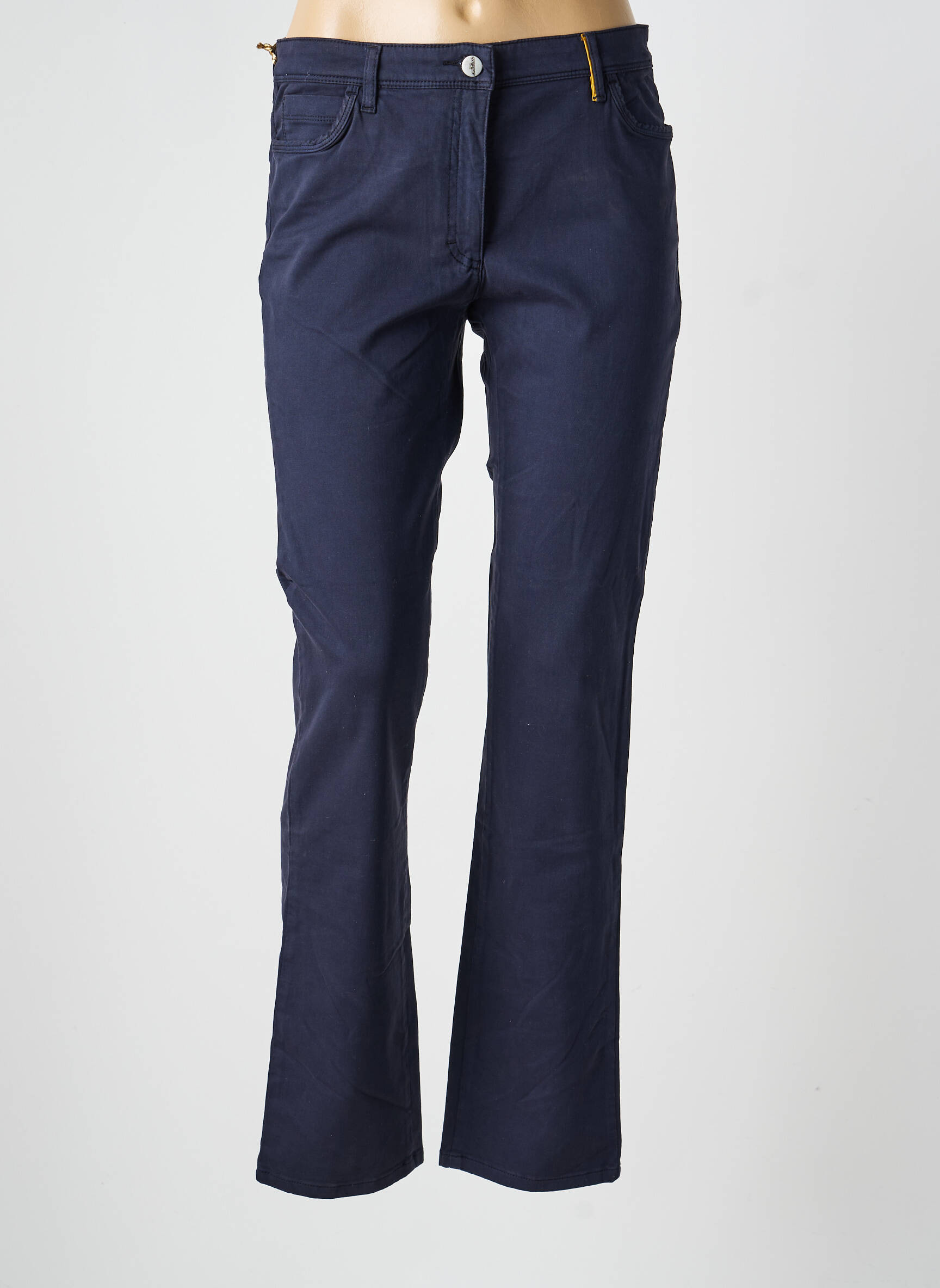 Pantalon slim buzunare albastru COUTURIST femeie