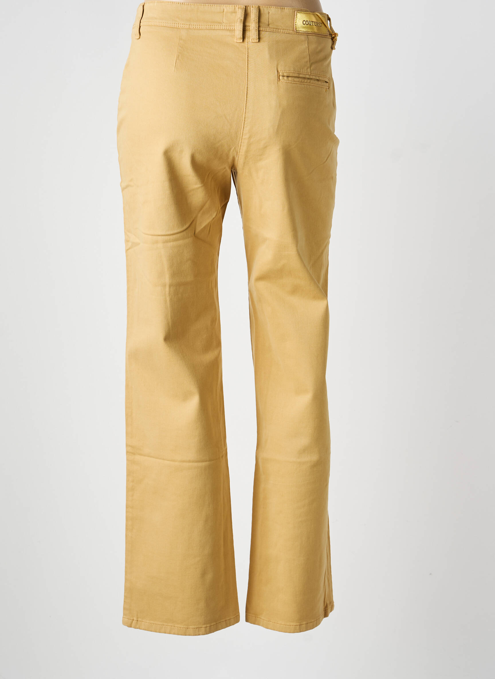 Pantalon drept croială dreaptă bej COUTURIST bărbat